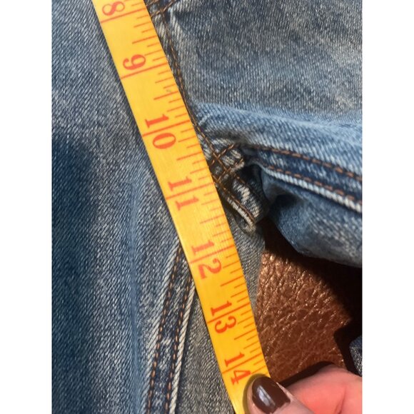 BDG Urban Outfitters 90s Bootcut Jeans Size 28 Rhinestone Embellished Denim - Picture 9 of 11